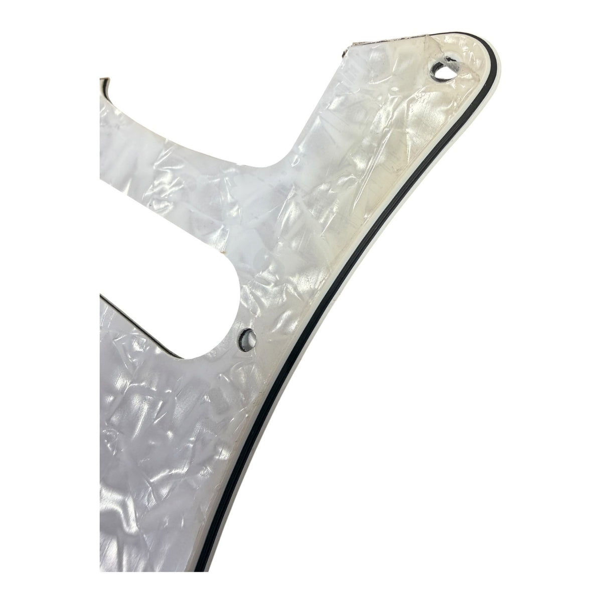 Left-Handed White Pearl Stratocaster 11 Hole Pickguard Lefty Strat SSS Shielded