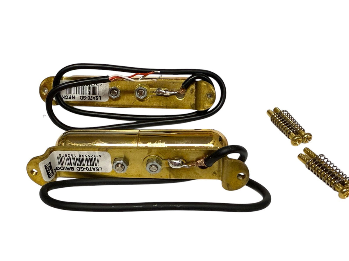 Gold Alnico Guitar Lipstick Tube Guitar Pickup Set Neck & Bridge Danelectro