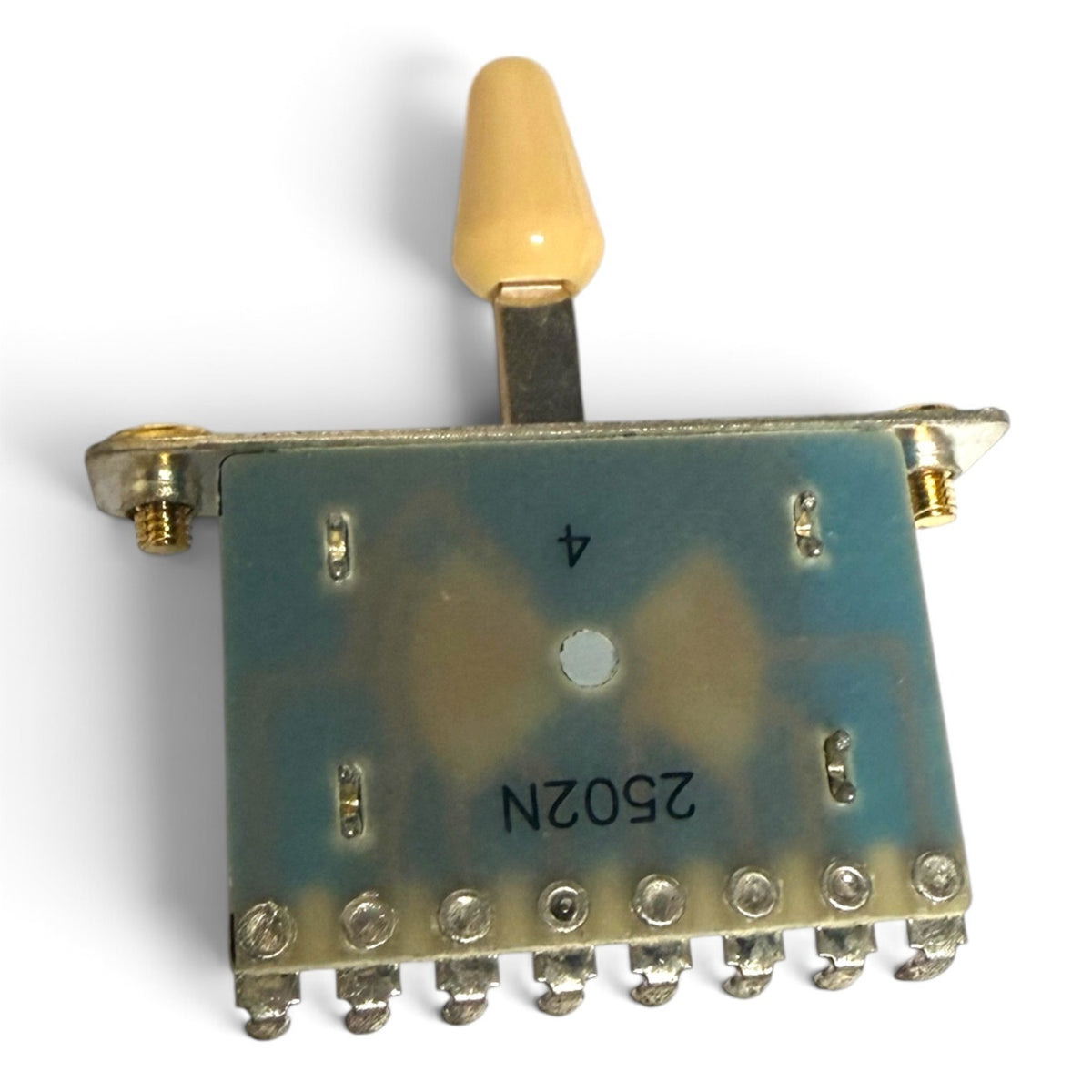 Cor-tek 5-Way Slim Guitar Blade Switch Cream Tip & Gold Screws