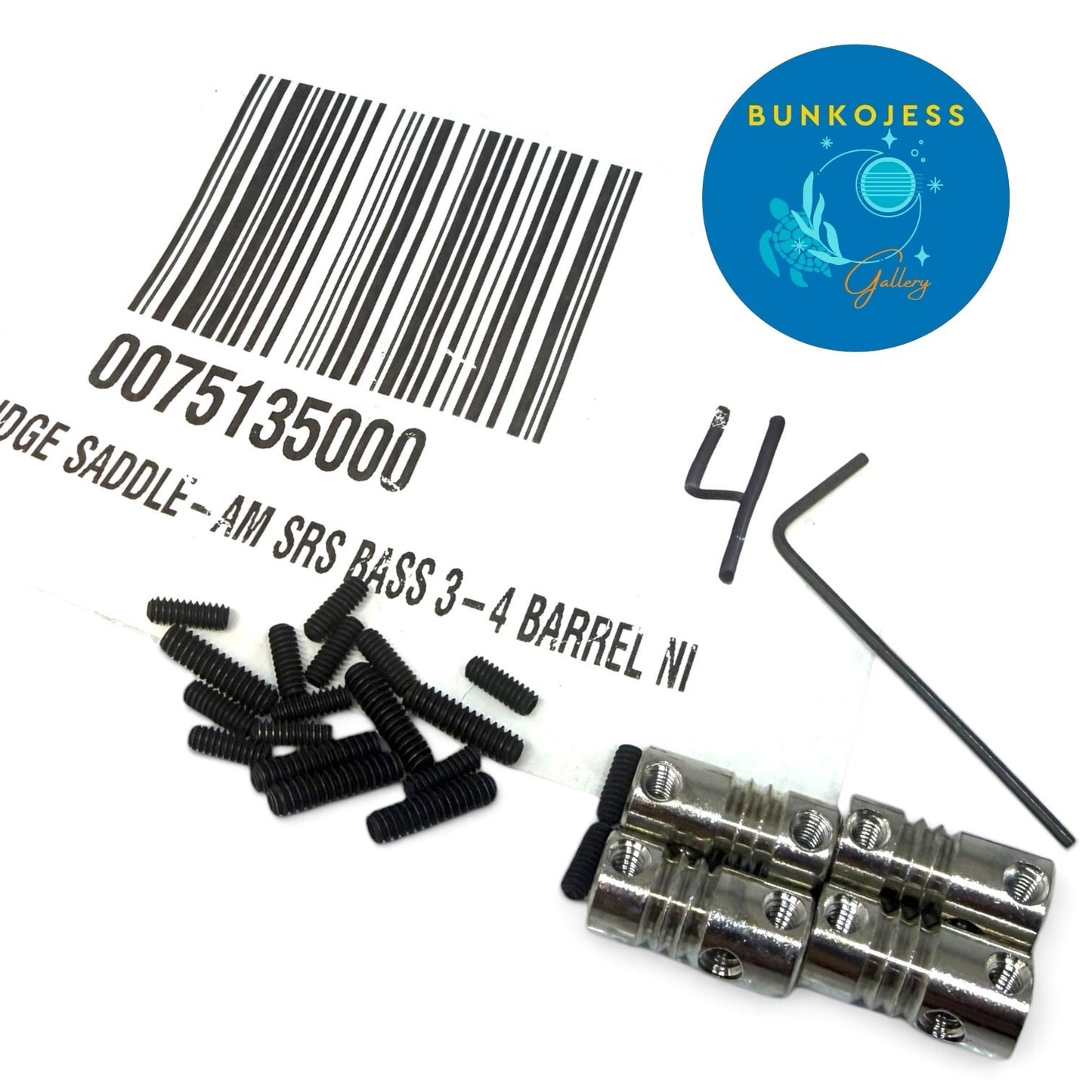 Lot of 4 0075135000 Fender American Standard Bass Bridge Saddles 3-4 '08-Present