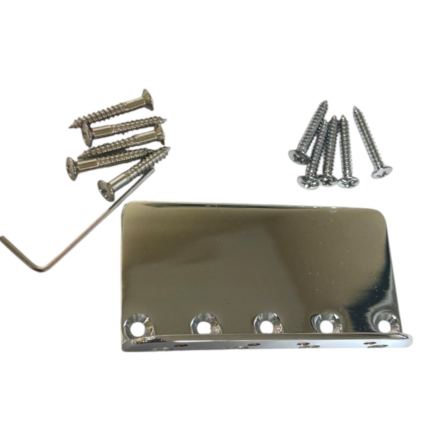 Fender Standard 5 Hole Bridge Plate for 4-string P/Jazz Bass & Mounting Screws