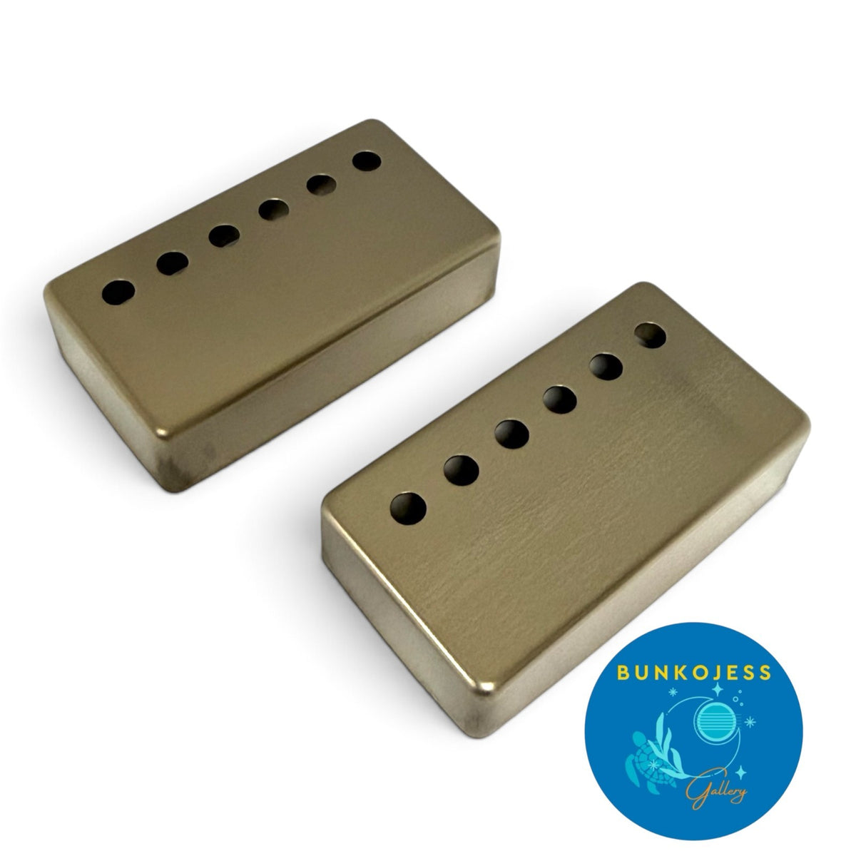 Humbucker Pickup Cover Set NON-plated RAW nickel silver 1 15/16" 49.2mm Gibson