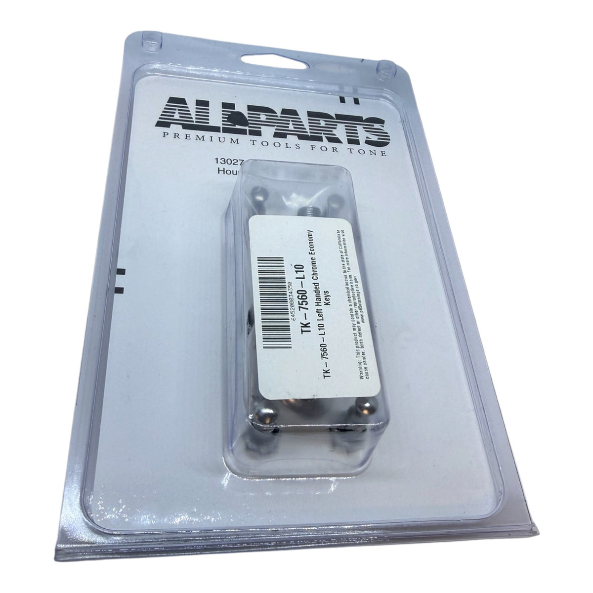 TK-7560-L10 Left-Hand Allparts Chrome 6 Inline Electric Guitar Tuners/Machines