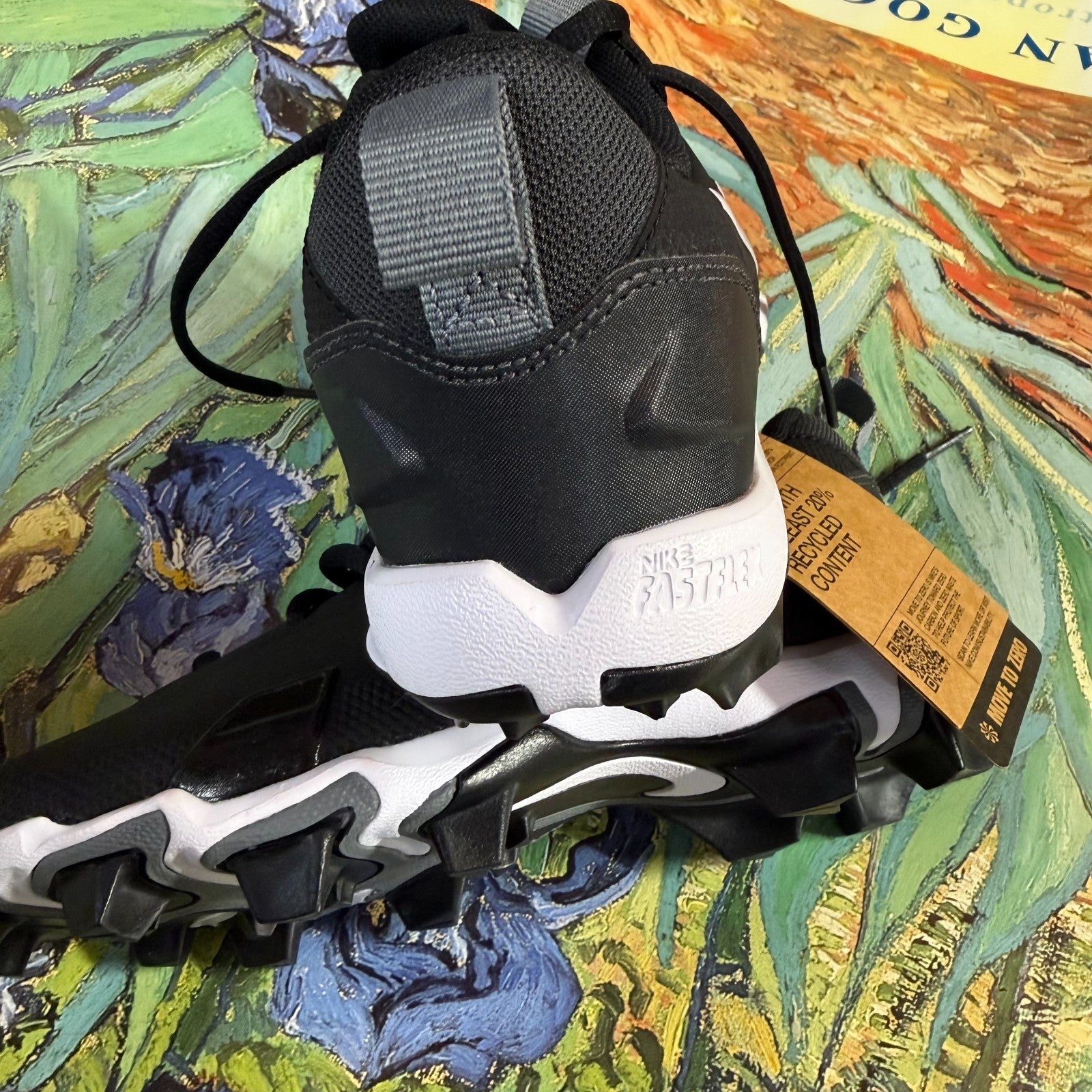 Nike Force Trout Keystone Black White Baseball Cleats Youth US 5Y 5 Youth E37.5