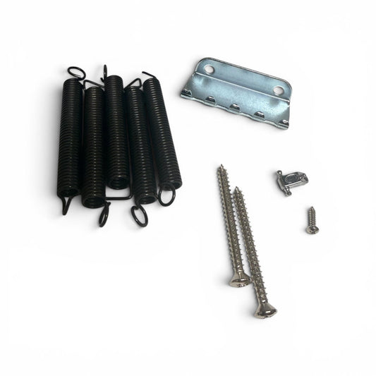 Genuine Fender Strat Tremolo Claw Guide Screws & 5 Black Steel USA Springs