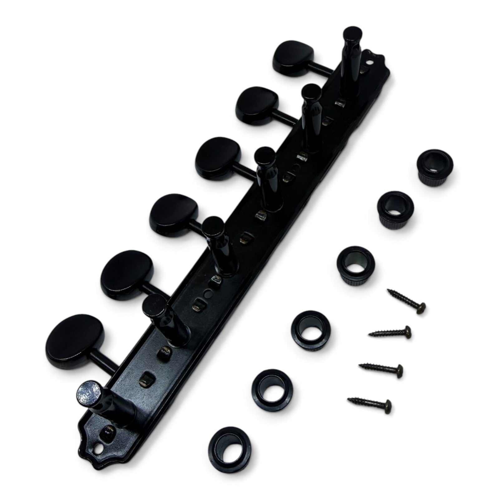 Wilkinson 6 Inline Vintage Guitar Tuning pegs Tuners Machine Heads WJ-55S- Black