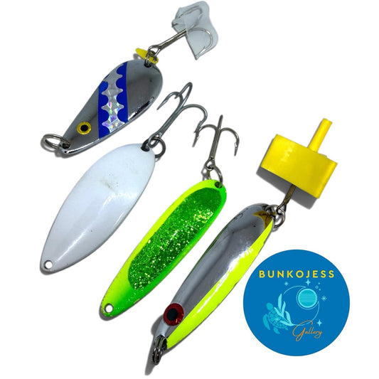 Vintage Fishing Lure Lot Krocodile COP-E-CAT Assorted Luhr-Jensen Get all 4