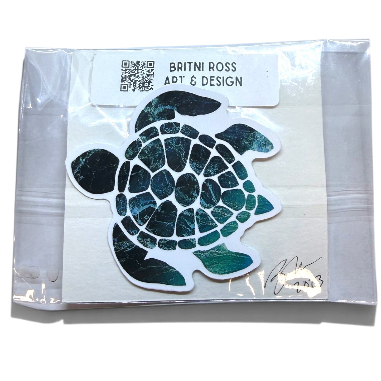 BunkoJess Gallery Zanesville Art Britni Ross Mini Ink Tree Gold & Black 3" x 3"