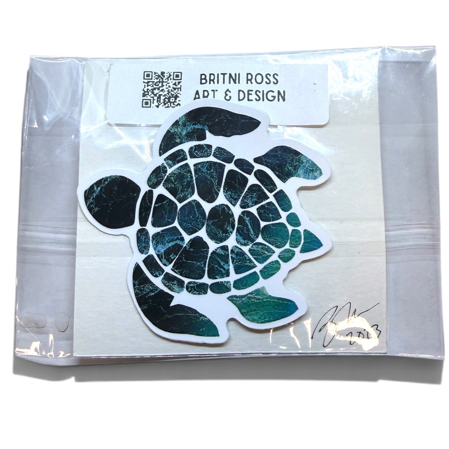 BunkoJess Gallery Zanesville Art Britni Ross Mini Ink Tree Gold & Black 3" x 3"