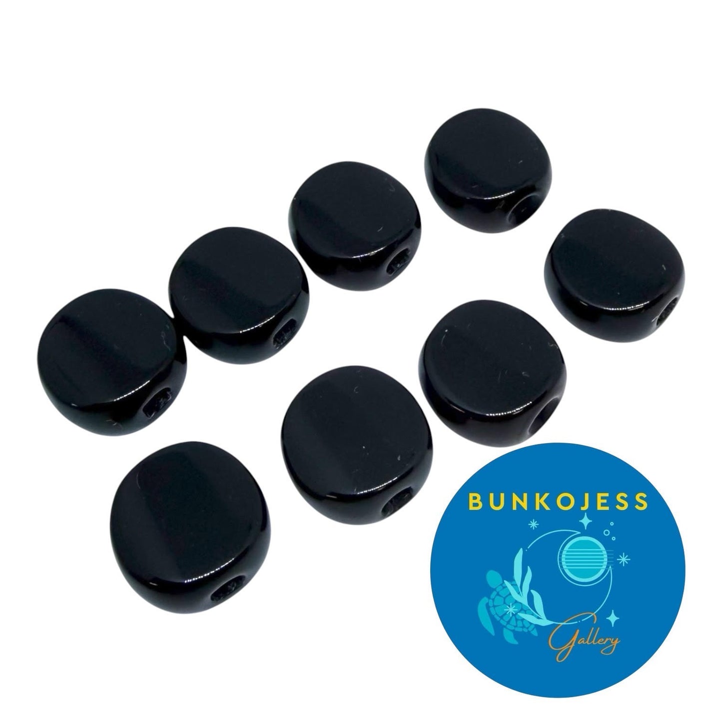 309 Series Grover Mandolin Black Tuning Machine Buttons Set of 8 New!