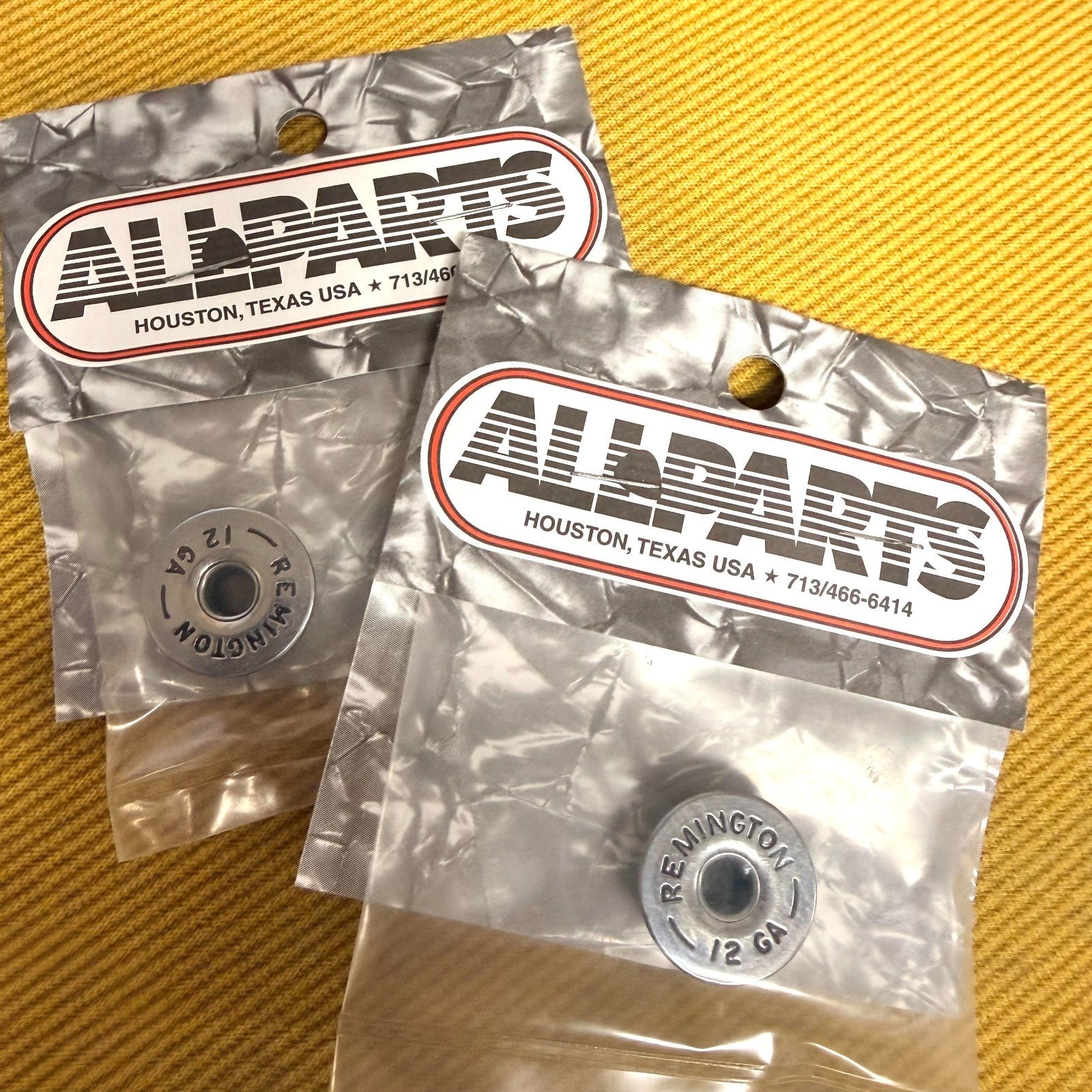 2- MK-3030-010 Discontinued Allparts Remington 12 GA Gun Shell Guitar Knobs NIP
