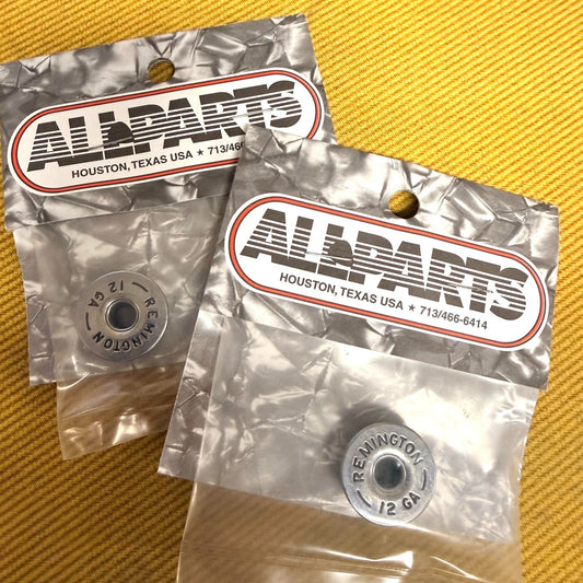 2- MK-3030-010 Discontinued Allparts Remington 12 GA Gun Shell Guitar Knobs NIP