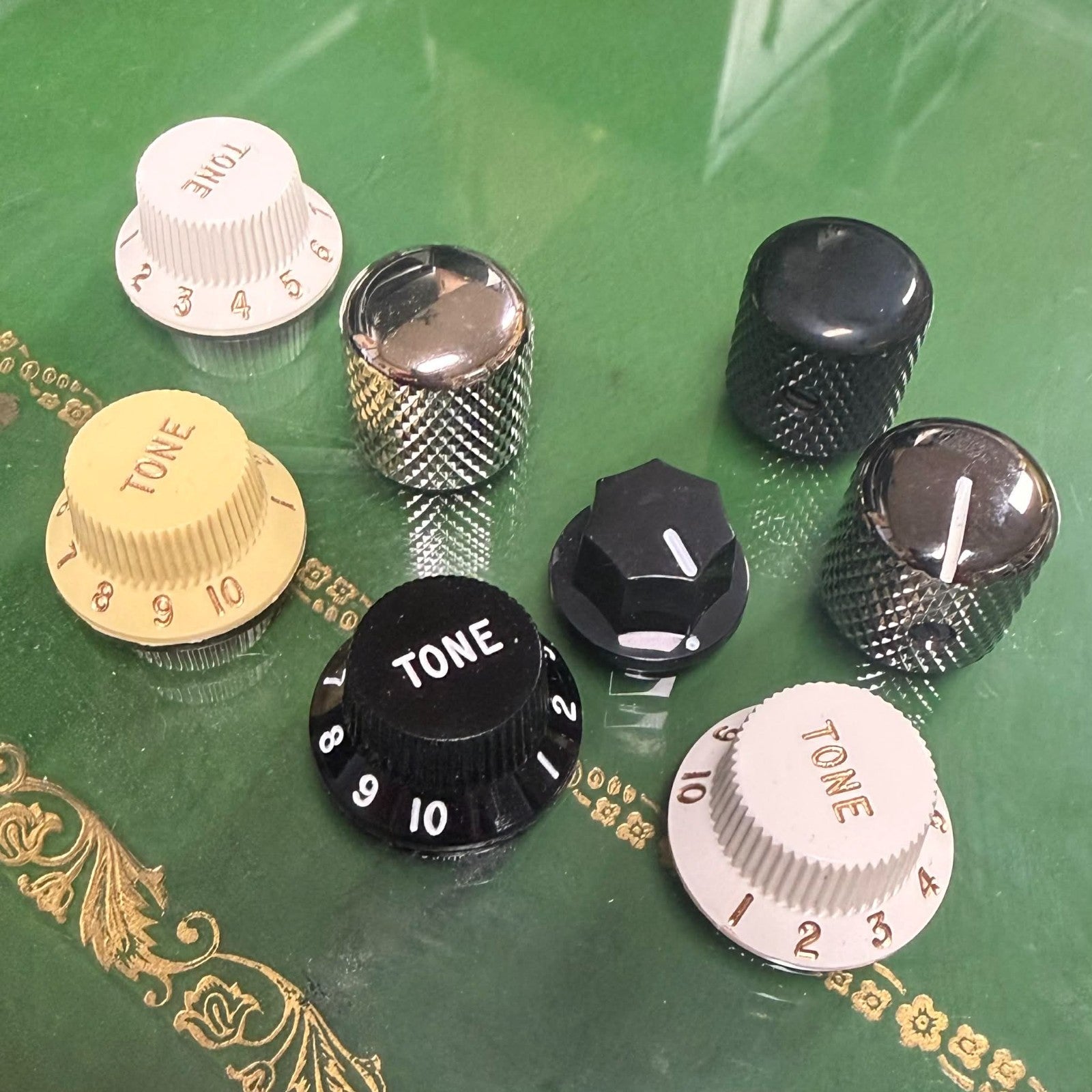 Guitar & Bass Parts Lot Get Them All Strat Dome Jazz Knobs