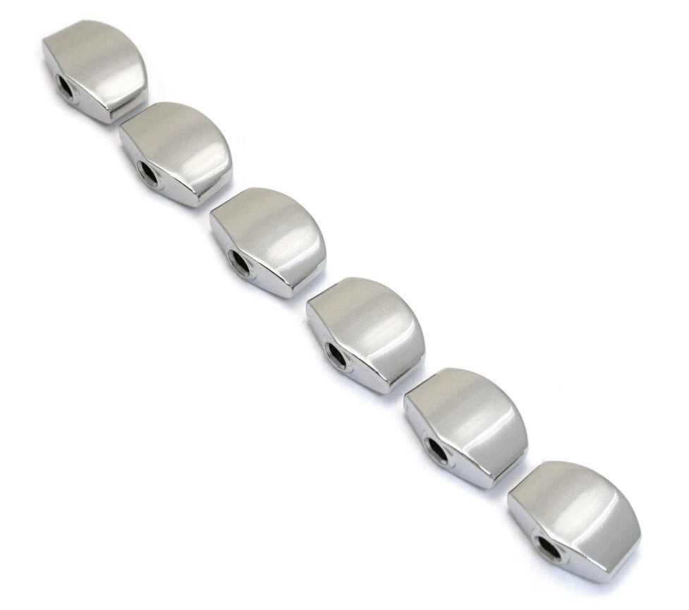 (6) PING Chrome Mini Buttons for Sealed Guitar Tuners TK-PING-C