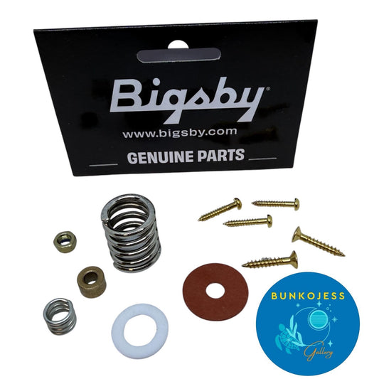 Various Leftover New Bigsby Guitar Tailpiece Parts Projects Shim Screws Springs