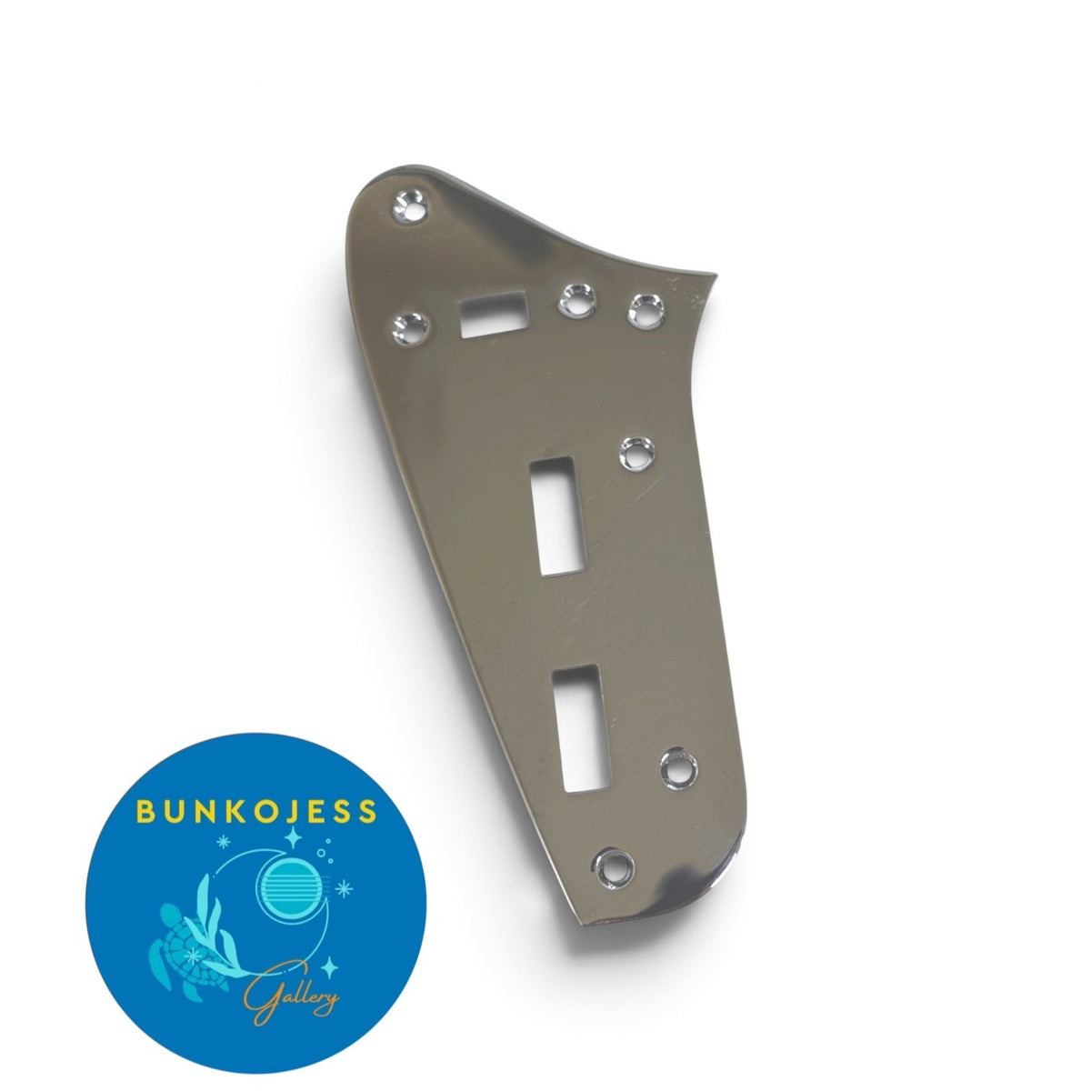 Used Chrome USA Fender Jaguar Control Plate Upper Preset