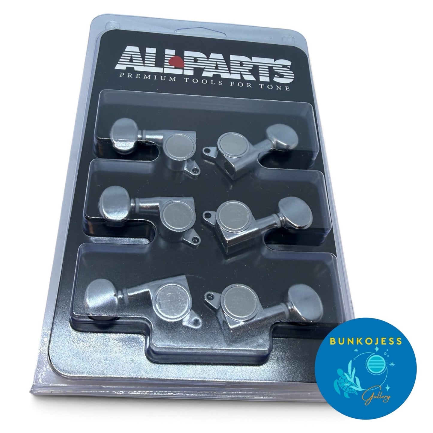 TK-7560-L10 Left-Hand Allparts Chrome 6 Inline Electric Guitar Tuners/Machines