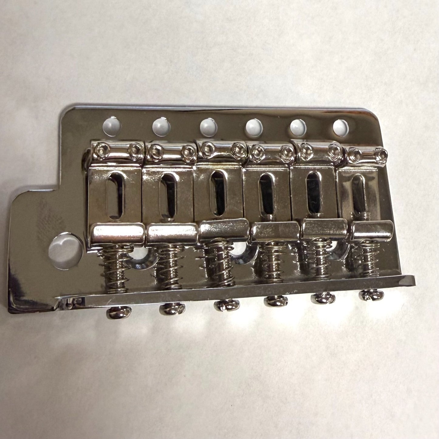 Left-Handed Strat Guitar Tremolo Bridge Plate & Nickel Saddles