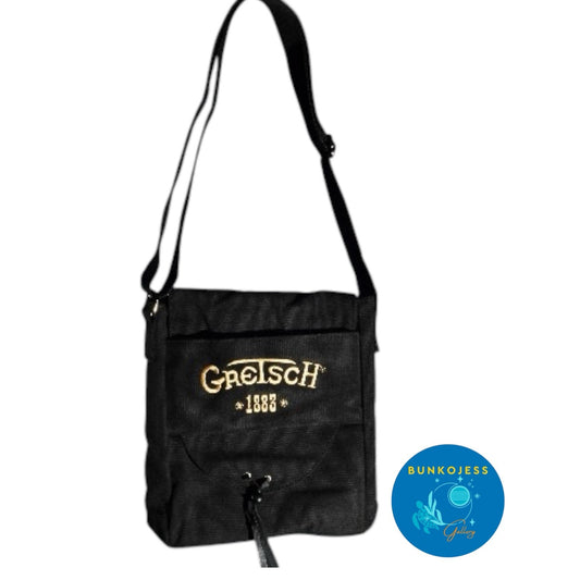 919-7430-000 Gretsch Guitar Canvas Shoulder Strap Utility Bag 1883 Logo