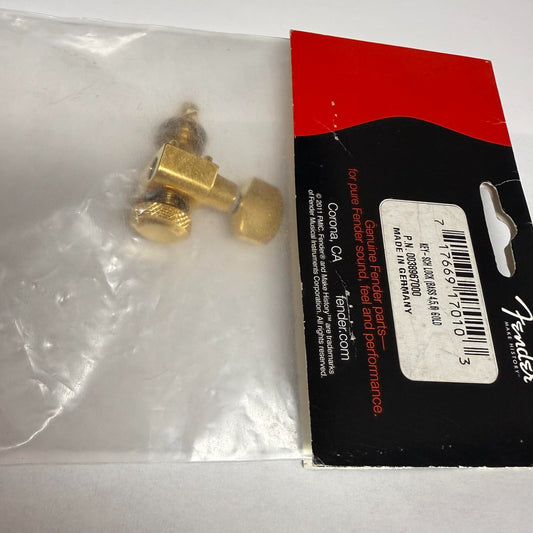 003-8967-000 Fender Schaller Strat & Tele Gold Locking D/A/E Guitar Tuner NIP
