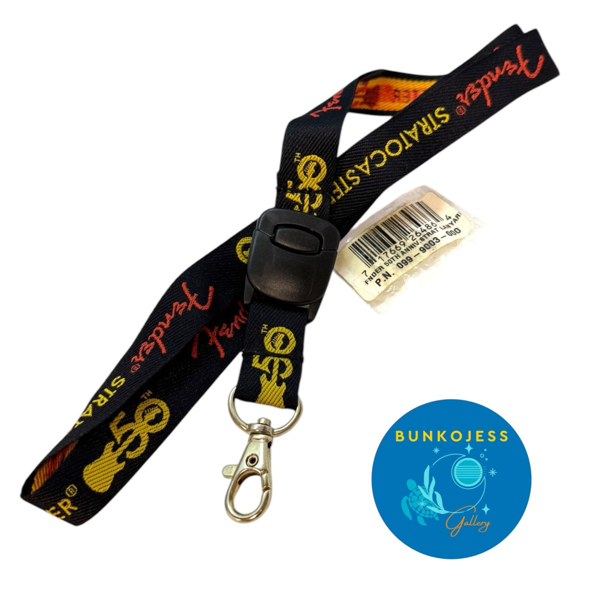 099-9003-000 New Old Stock Fender Guitar 50th Anniversary Stratocaster Lanyard