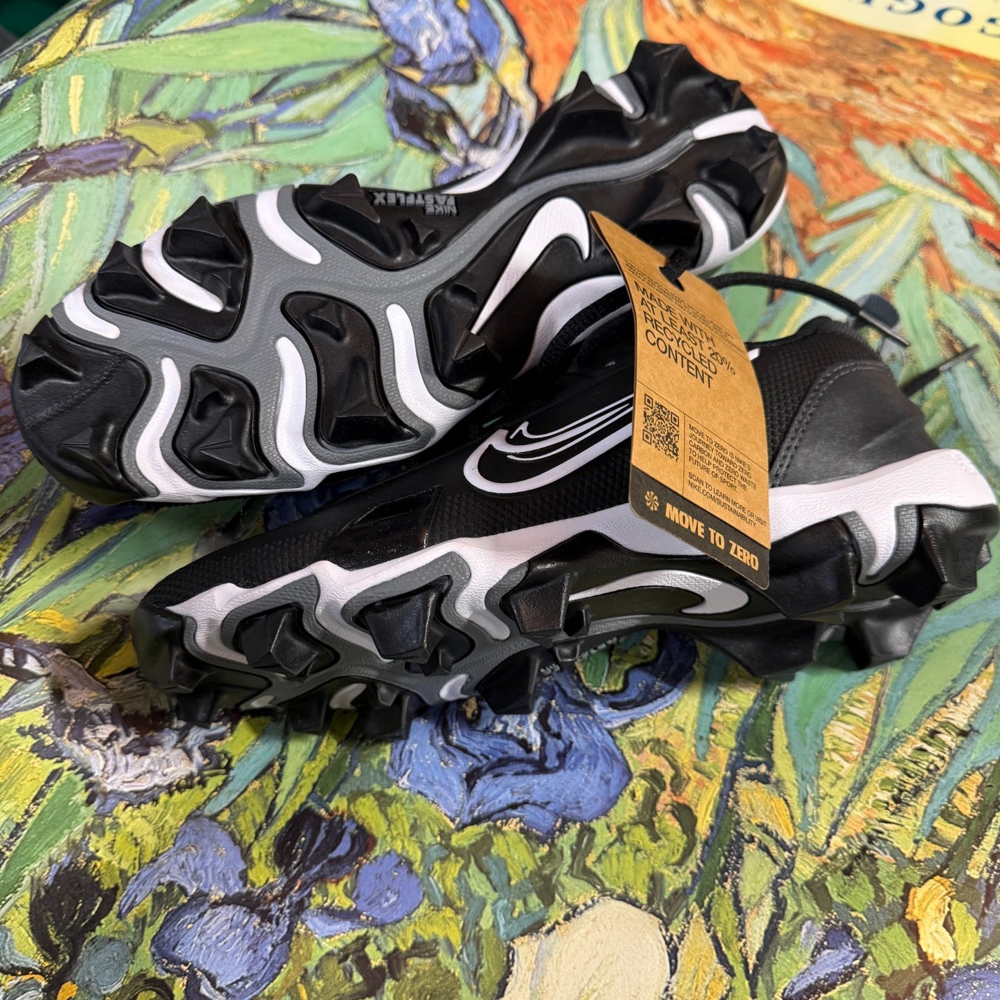Nike Force Trout Keystone Black White Baseball Cleats Youth US 5Y 5 Youth E37.5