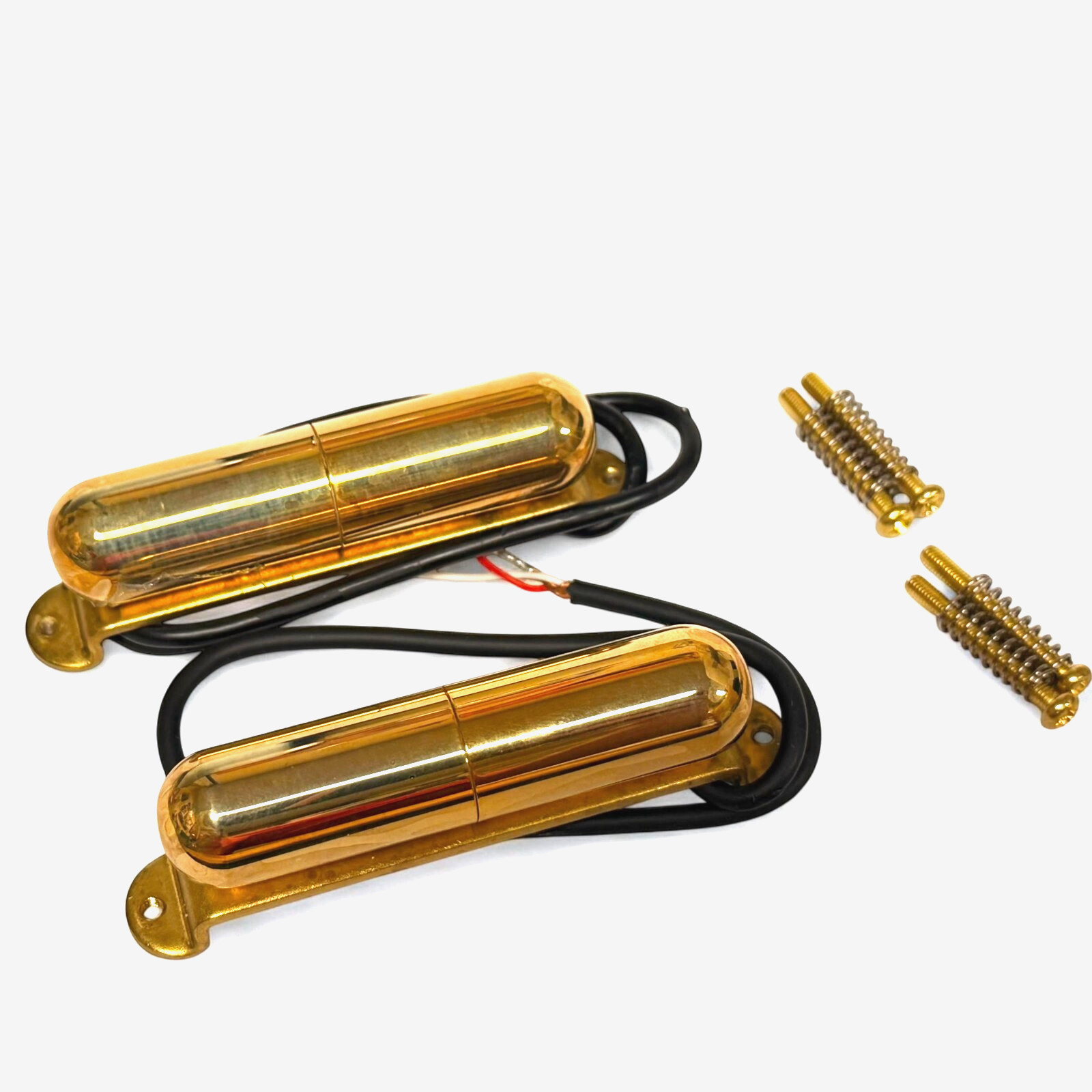 Gold Alnico Guitar Lipstick Tube Guitar Pickup Set Neck & Bridge Danelectro