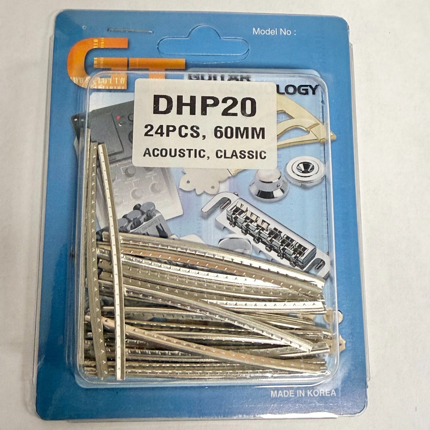 DHP20-SS (24) Aftermarket Stainless Steel Fret Wire for Classical Guitar