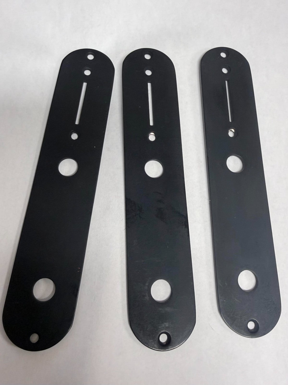 3 Black Control Plate Lot for Fender Guitar Telecaster Tele Parts Box Special
