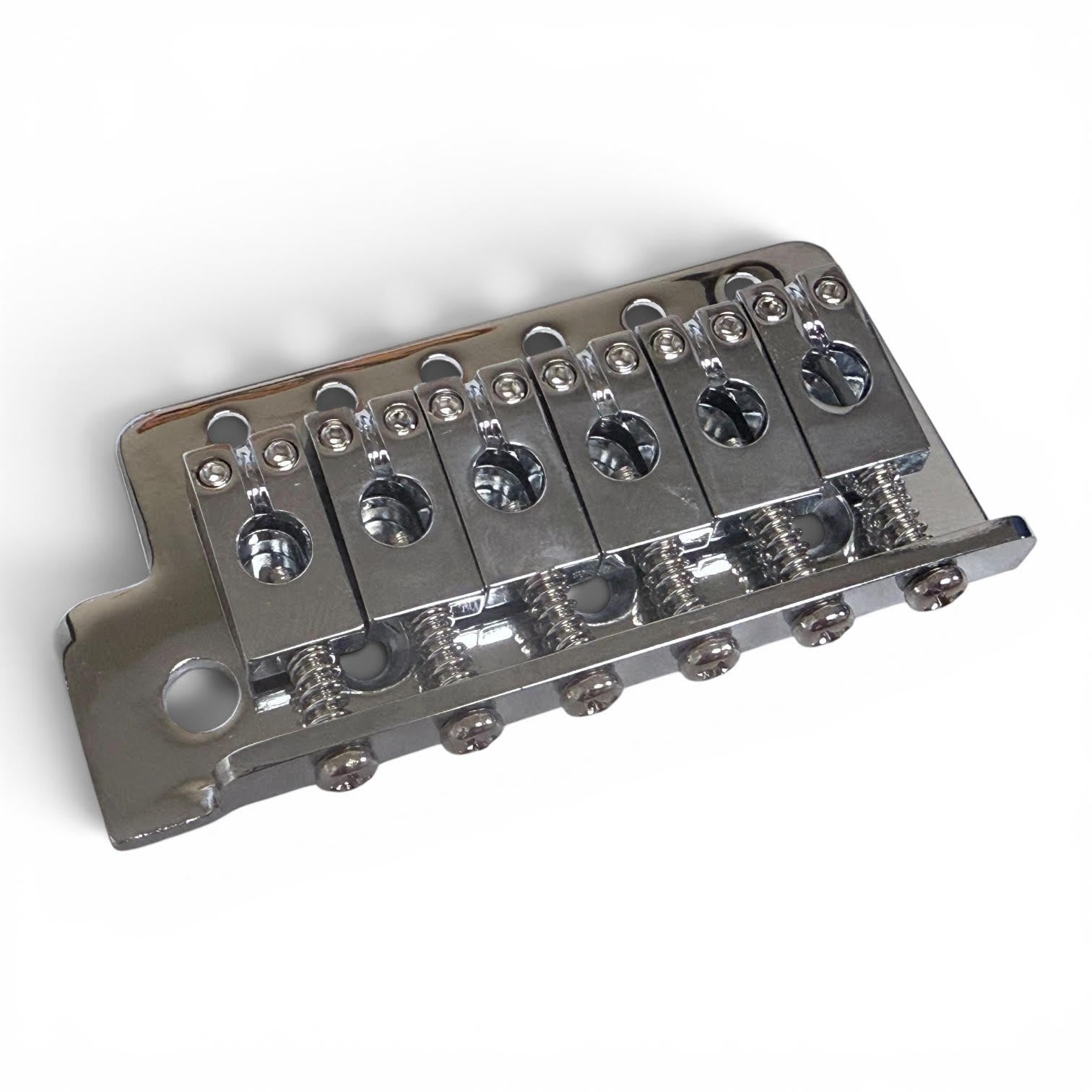 Left-Handed Chrome Strat Tremolo Bridge Plate & PRS Saddles
