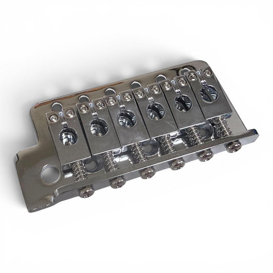 Left-Handed Chrome Strat Tremolo Bridge Plate & PRS Saddles