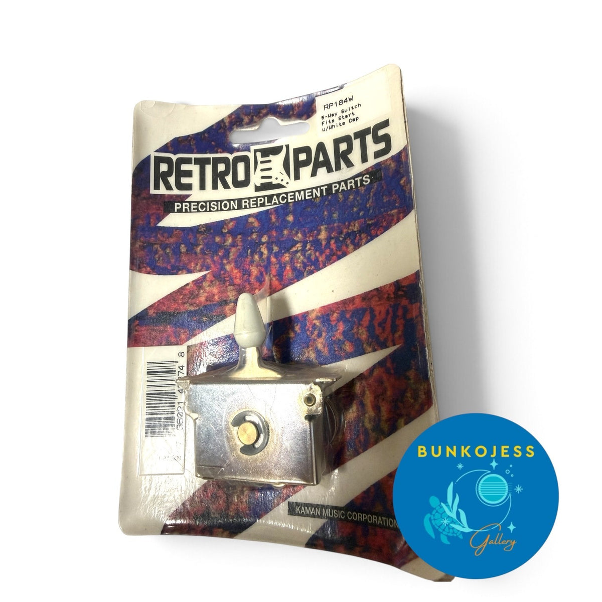 Retro Parts Rp184W 5-way Guitar Switch  Strat & Similar White Tip New in Package