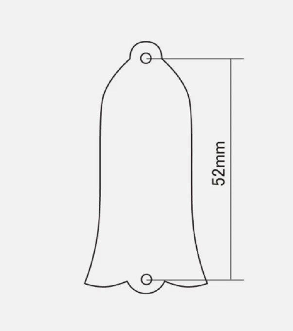PG-9485-053 Allparts Black Pearloid Bell Truss Rod Cover Gibson SG/Les Paul/Bass