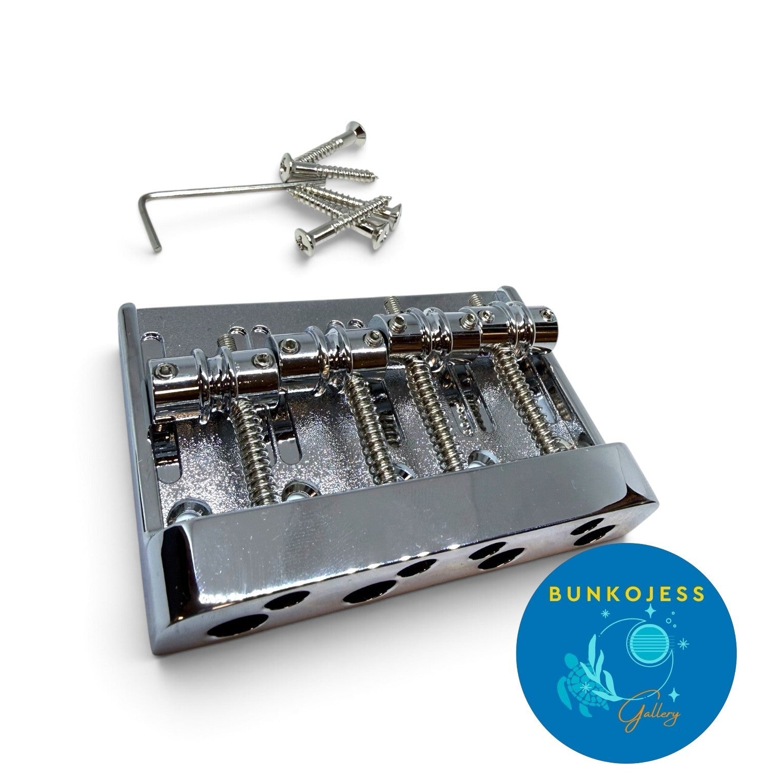 Genuine Fender Deluxe High Mass Chrome Precision/Jazz Bass Bridge 008-1460-049