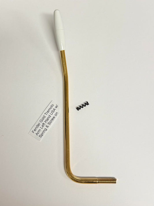 Genuine Fender LEFT-HANDED American STD Strat/Stratocaster Tremolo Arm - GOLD