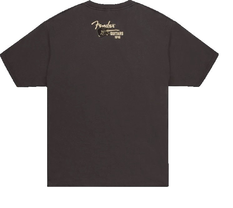 919-2828-606 Fender Guitars Wings To Fly Tee T-Shirt Vintage Black XL