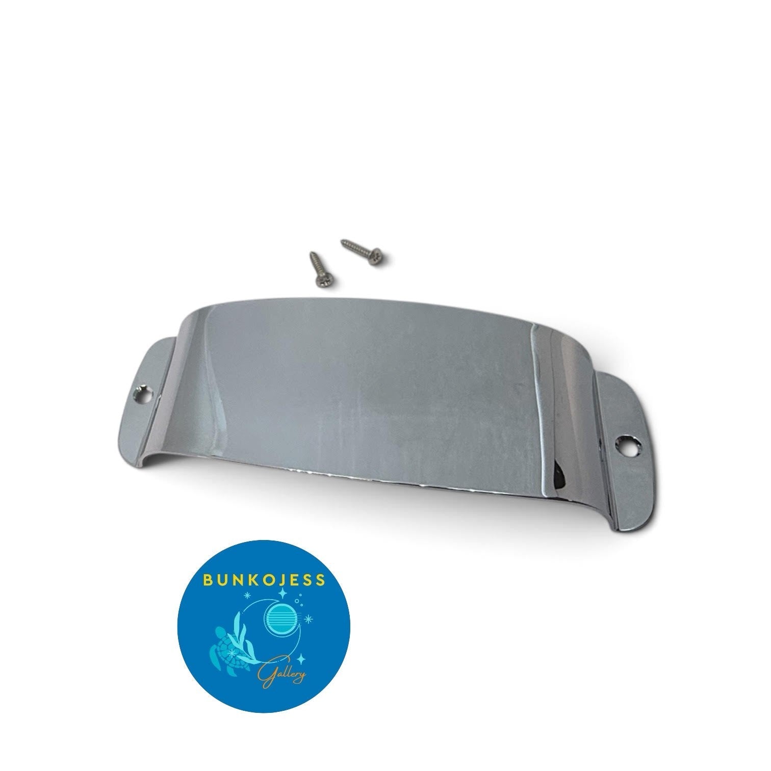 Genuine Fender 4-String Jazz/J-Bass Vintage Neck Pickup Cover Plate Chrome