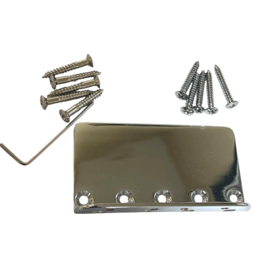 Fender Standard 5 Hole Bridge Plate for 4-string P/Jazz Bass & Mounting Screws