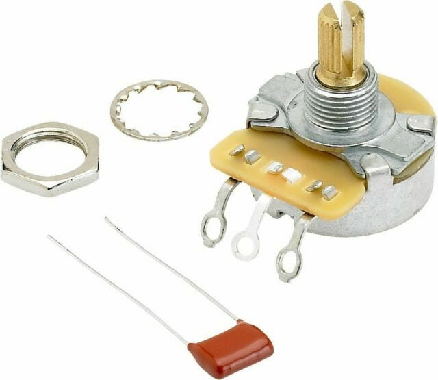 099-0833-000 Pure Vintage Fender 250k Audio Solid Shaft No Load Control Pot